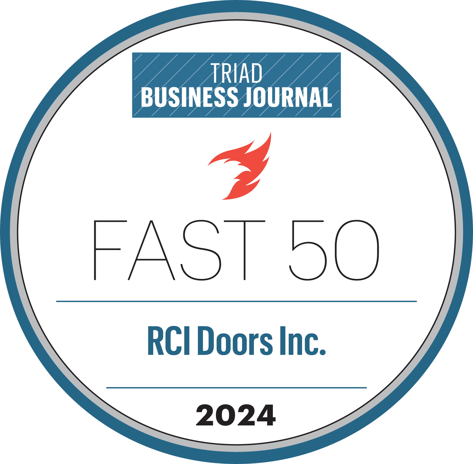 Triad Business Journal Fast 50 Badge